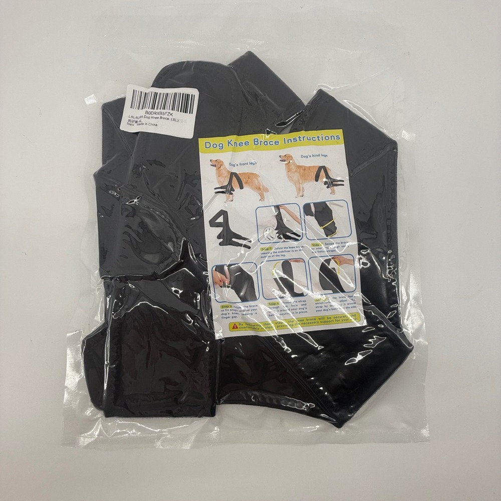 LALaURA Dog‎ Knee Brace XL Black Post-Surgery Support Hind Leg Stabilizer NEW